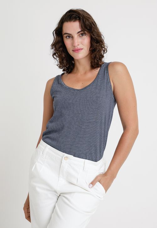 Polera De Mujer Layna Bottom Azul