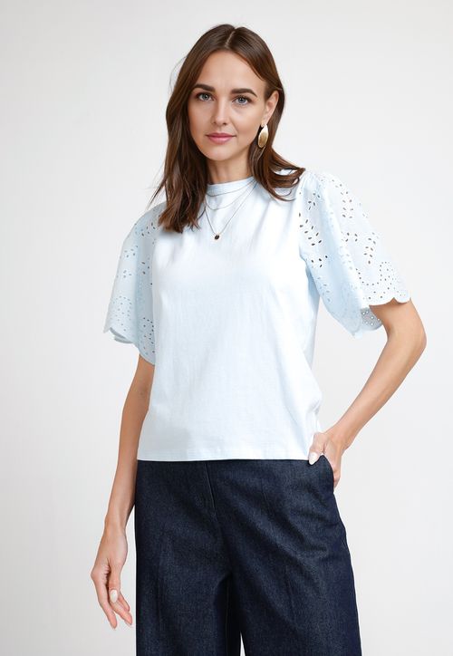 Polera de Mujer Modelo Pascal Color Celeste