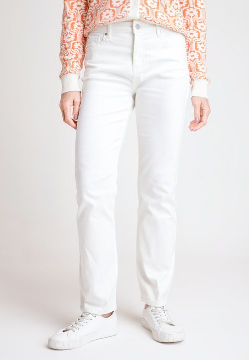 Jeans de Mujer Modelo Charlot Color Blanco