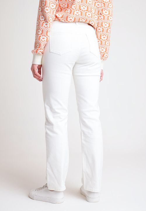 Jeans de Mujer Modelo Charlot Color Blanco