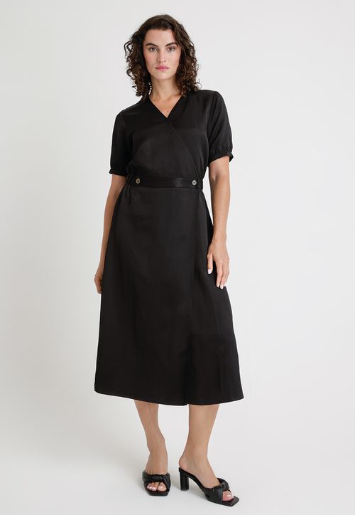 Vestido De Mujer Modelo Balos Color Negro