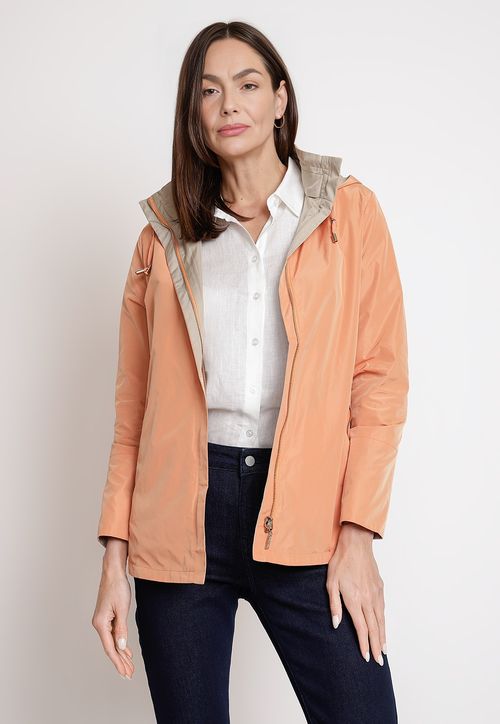 Chaqueta de Mujer Reversible Modelo Eva Color Damasco