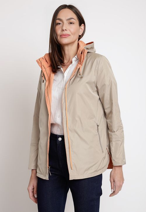 Chaqueta de Mujer Reversible Modelo Eva Color Damasco