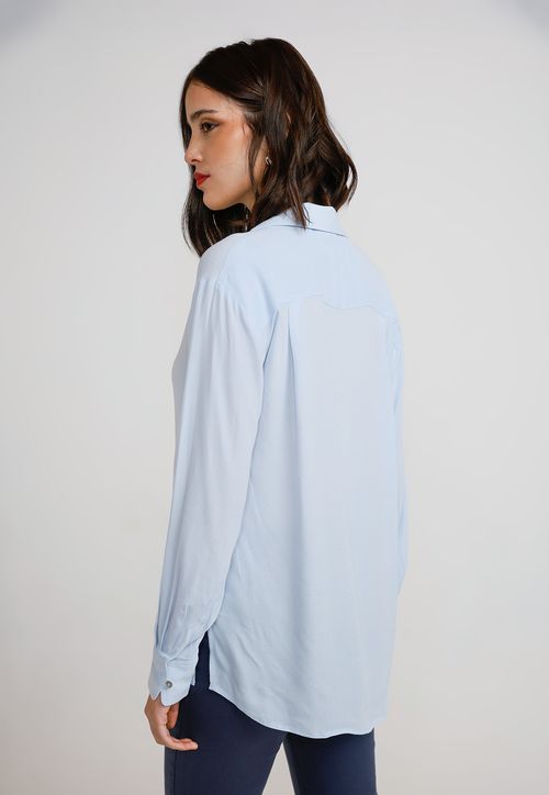 Blusa Mujer Calista Celeste