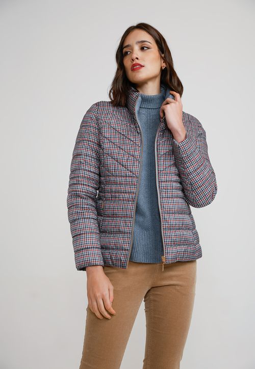 Parka Reversible Mujer Poliéster Dusty Blue