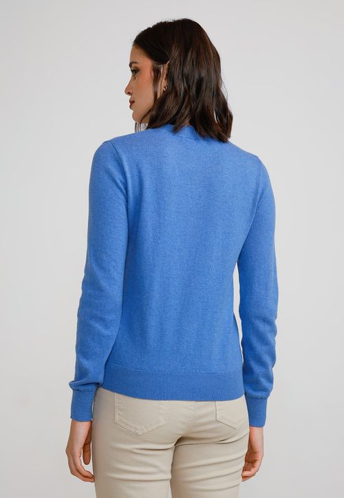 Sweater Mujer Algodón Azulino