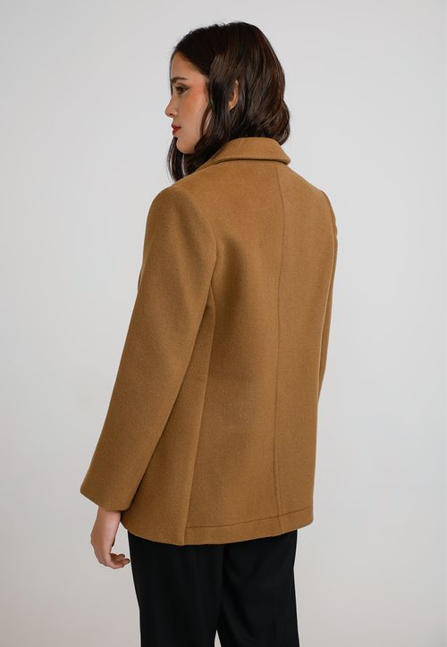 Blazer Mujer Lana Camel