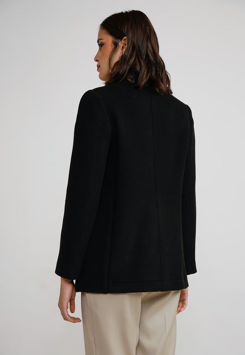 Blazer Mujer Lana Negro