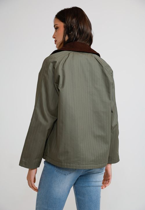 Parka 3 en 1 Mujer Algodón y Poliéster Oliva