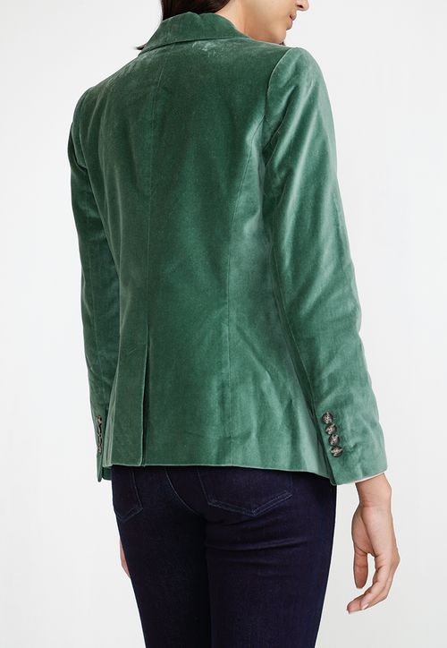 Blazer Mujer Algodón Verde