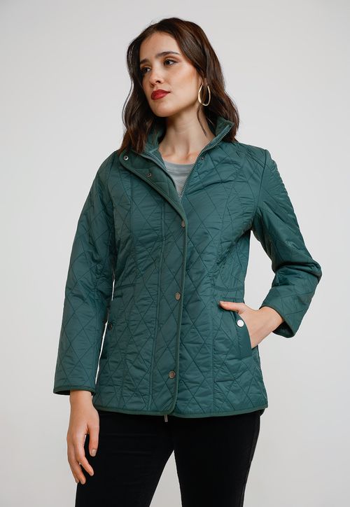 Parka Ligera Mujer Nylon Verde