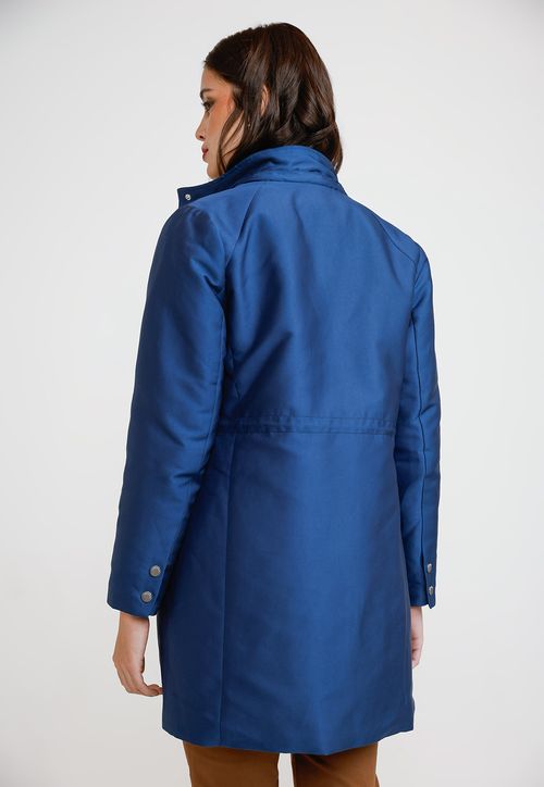 Parka Gruesa Mujer Poliéster Azul