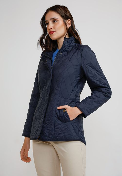 Parka Ligera Mujer Nylon Marino