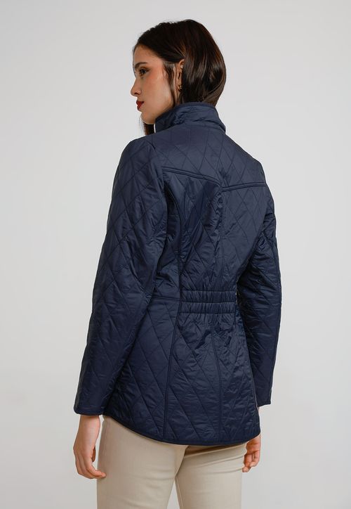 Parka Ligera Mujer Nylon Marino
