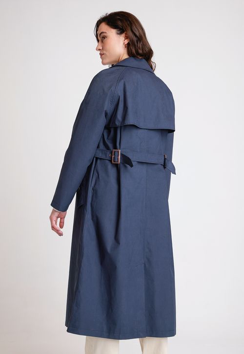 Impermeable De Mujer Modelo Dai Color Marino