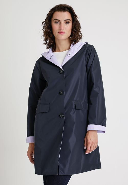 Impermeable De Mujer Modelo Paz Color Navy