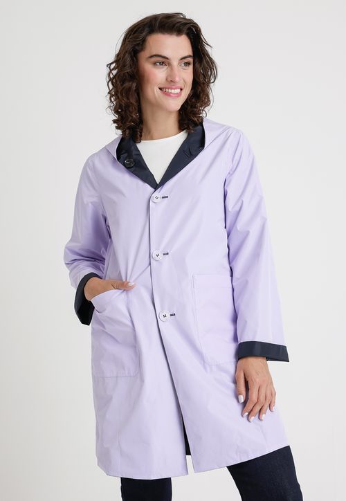 Impermeable De Mujer Modelo Paz Color Navy