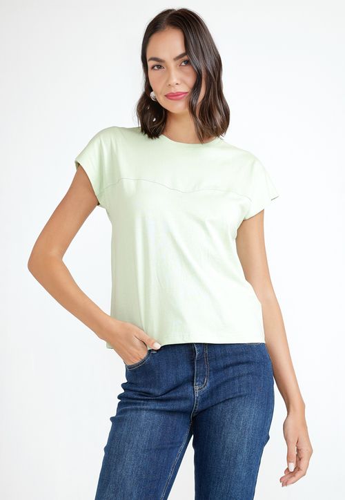 Polera Mujer Algodón Peruano Verde