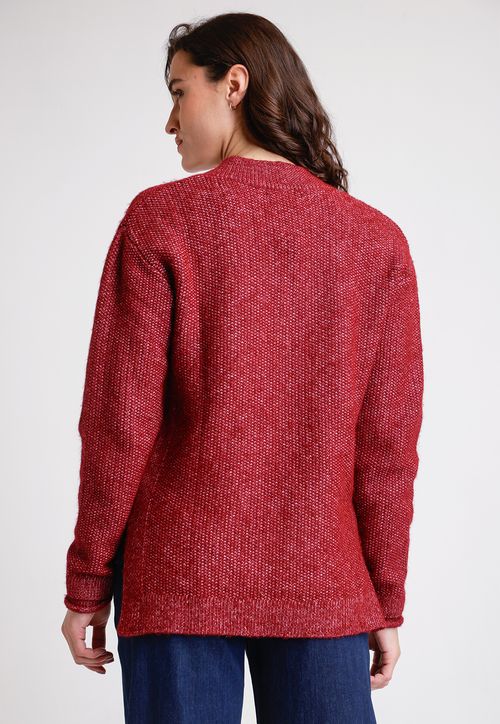 Tejido De Mujer Modelo Cleo Color Burdeo