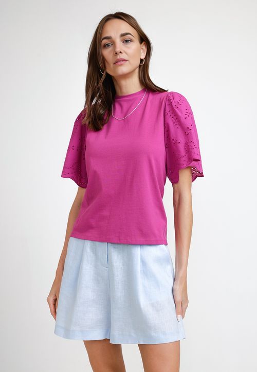 Polera De Mujer Modelo Pascal Color Violeta