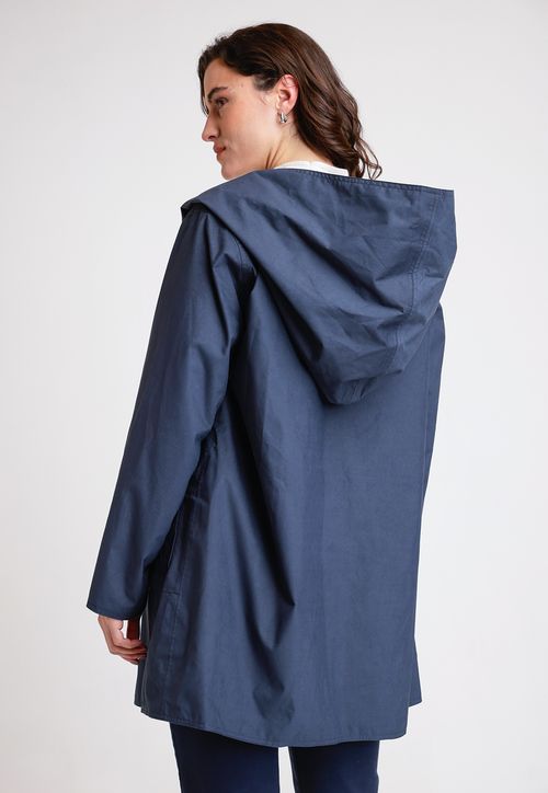 Impermeable De Mujer Modelo Salermo Color Marino