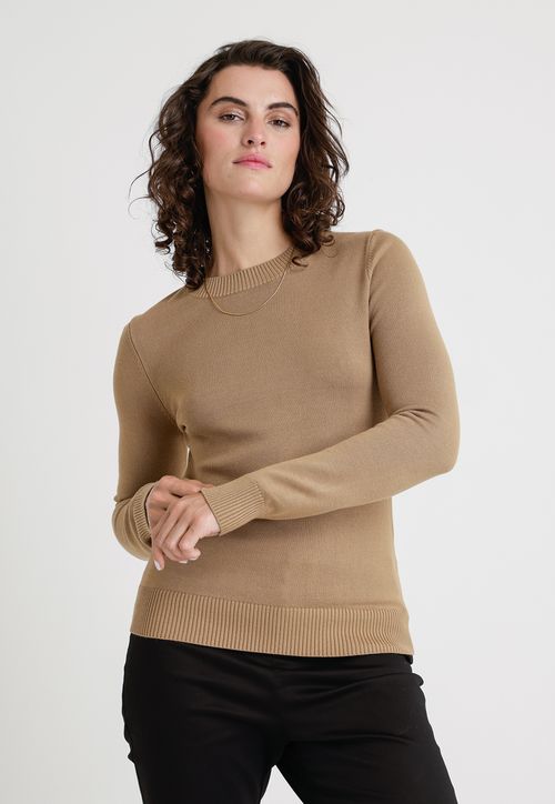 Tejido De Mujer Modelo Aroa Color Beige