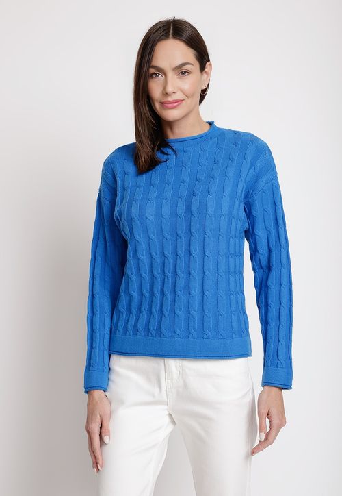 Tejido De Mujer Modelo Aine Color Azul