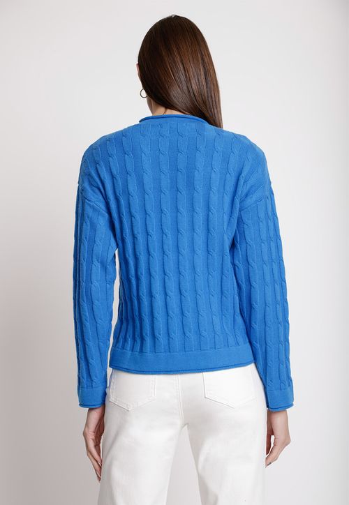 Tejido De Mujer Modelo Aine Color Azul