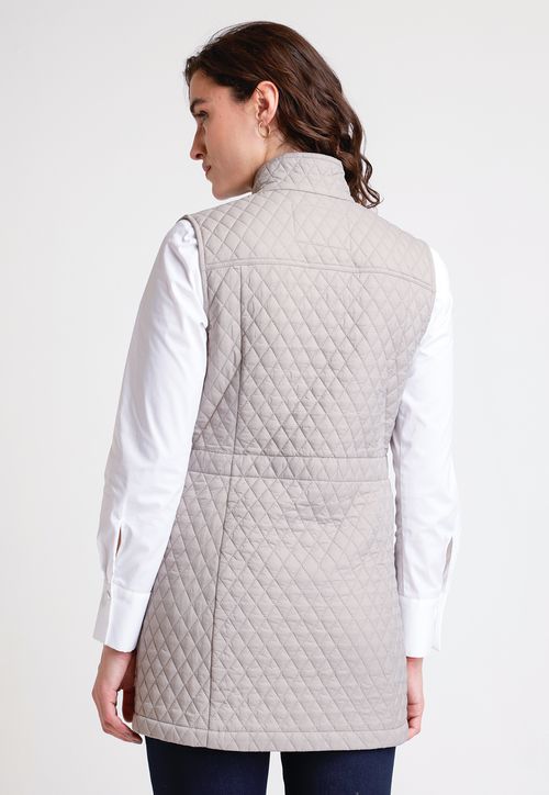 Chaqueta Sin Mangas De Mujer Modelo Siena Color Beige