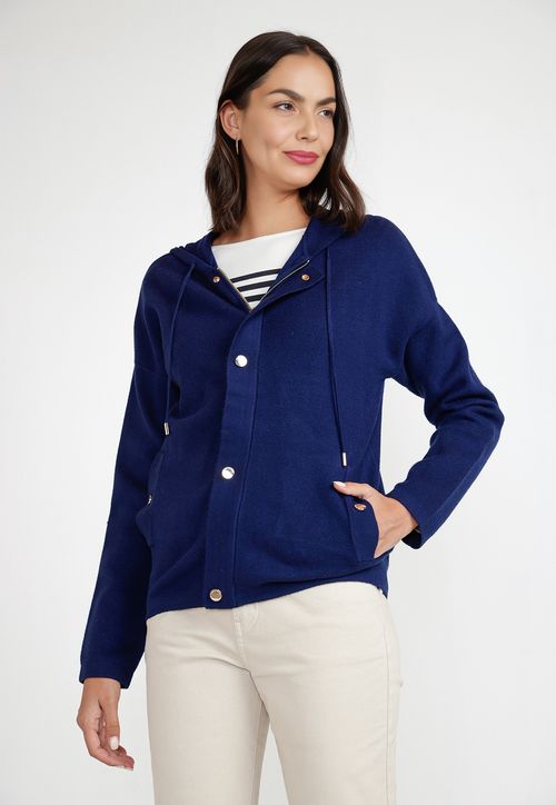 Polerón Mujer Viscosa Azul