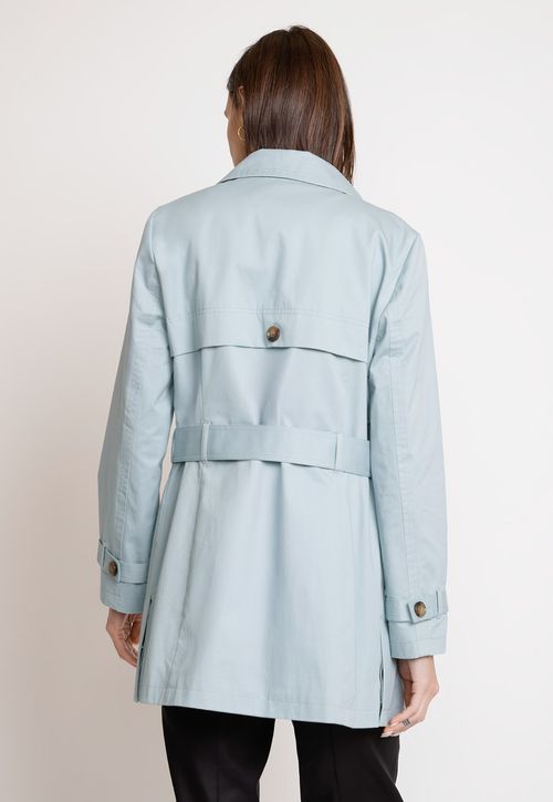Trench De Mujer Modelo Azurita Color Menta