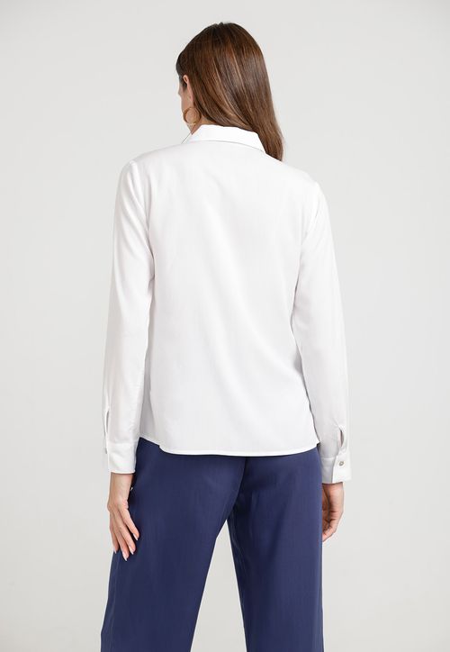Blusa Mujer Amatista Viscosa Blanco