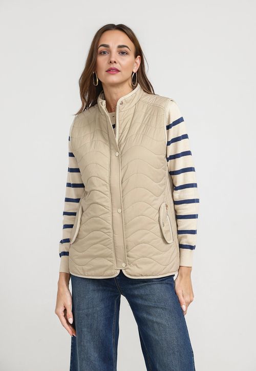 Parka Sin Mangas Baset Mujer Beige