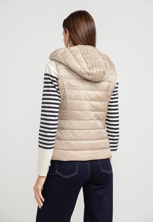 Parka Sin Mangas Mujer Serena Taupe