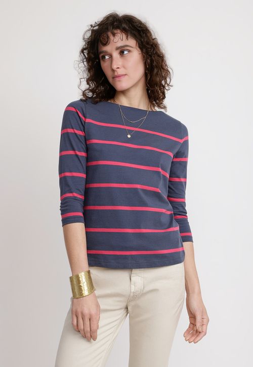 Polera Mujer Astrid Algodón Peruano Navy