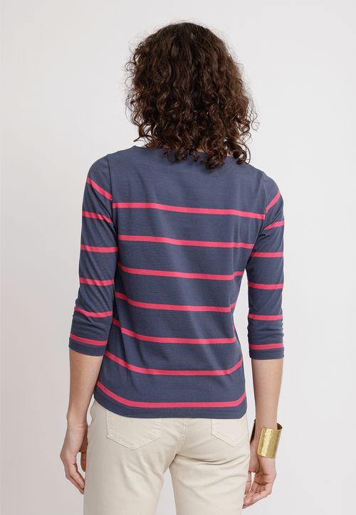 Polera Mujer Astrid Algodón Peruano Navy