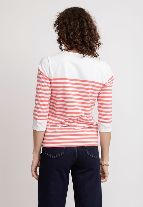 Polera Mujer Málaga Algodón Peruano Coral