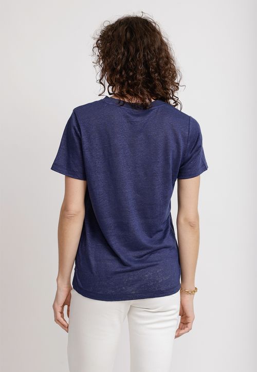 Polera Mujer Gantt Lino Navy