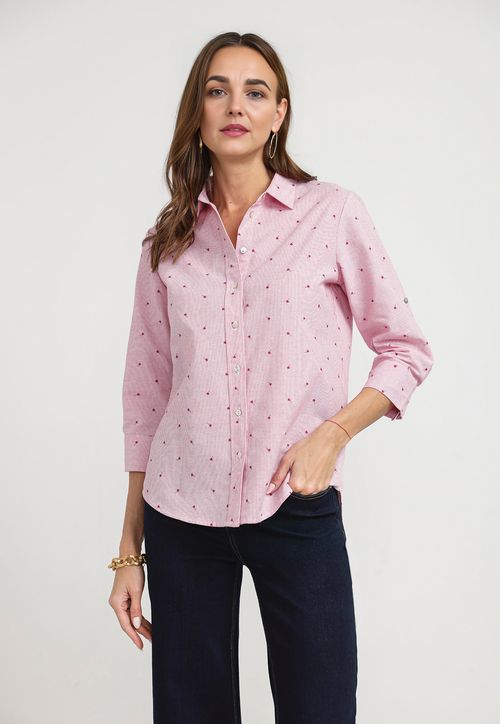 Blusa Mujer Helen Algodón Blanco