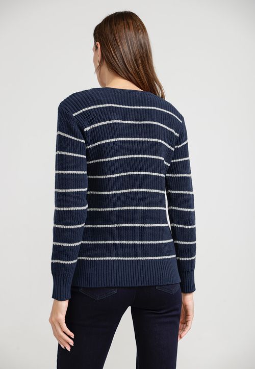 Sweater Mujer Granate Algodón Marino