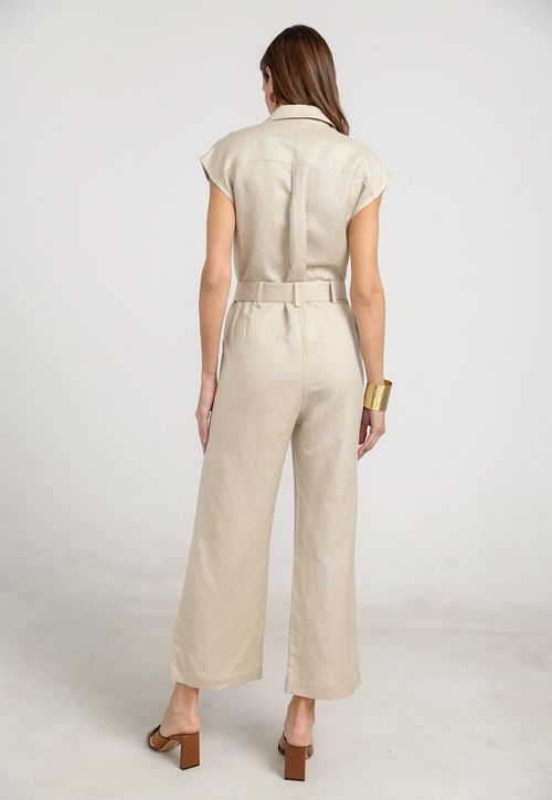 Enterito Mujer Sabina Lino Beige