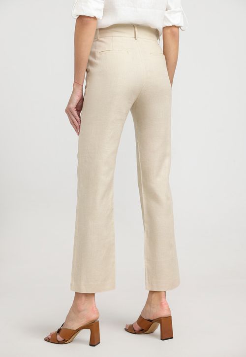Pantalón Mujer Savanah Lino Beige