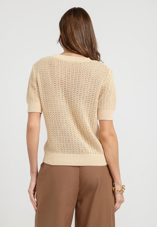 Tejido Mujer Pia Algodón Arena