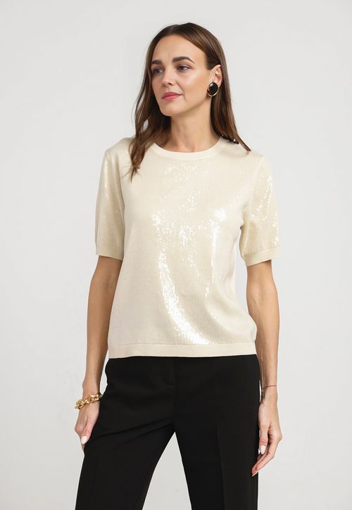 Polera Mujer Magnolia Viscosa Crema