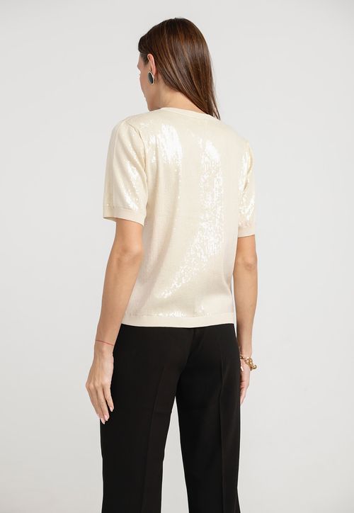 Polera Mujer Magnolia Viscosa Crema