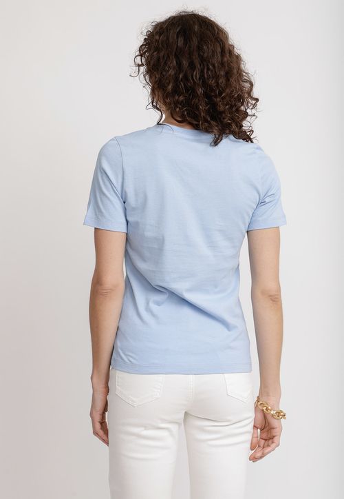 Polera Mujer Altea Algodón Peruano Celeste