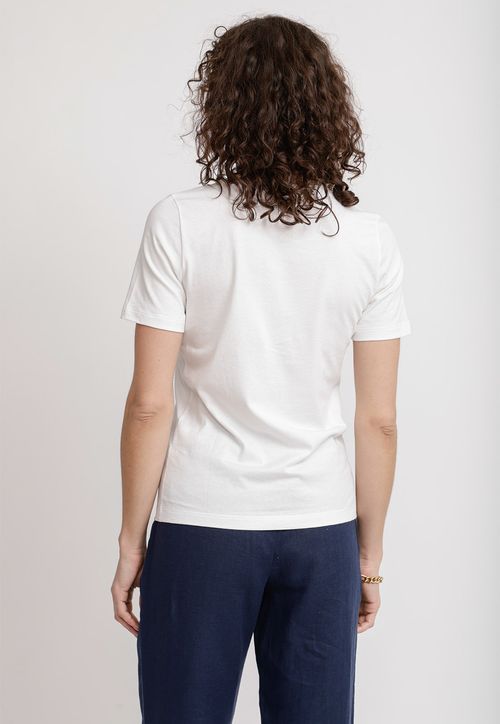 Polera Mujer Altea Algodón Peruano Blanco