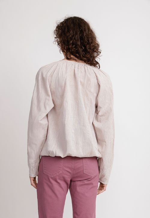 Blusa Mujer Olivia Lino Beige