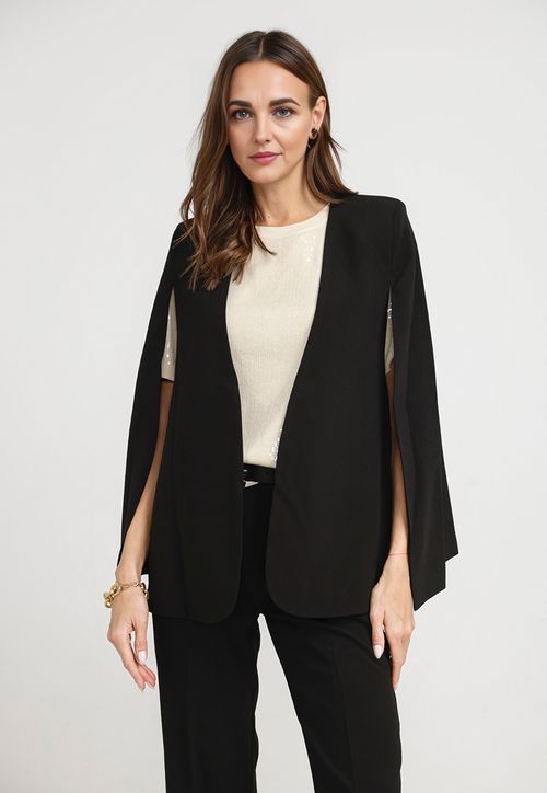 Blazer Mujer Verbena Viscosa Negro