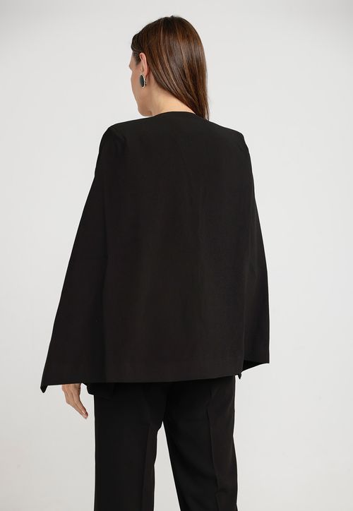 Blazer Mujer Verbena Viscosa Negro